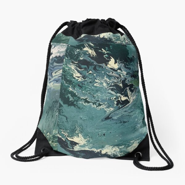 Timeless Ocean Painting Drawstring Bag