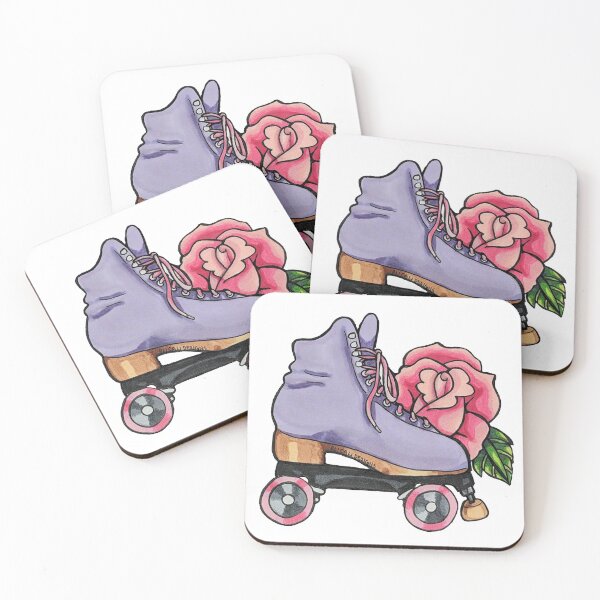 Item preview, Purple Skate Pink Rose designed and sold by AliCaliDesigns.