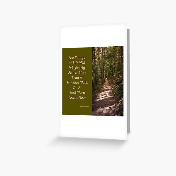 Barefoot Quote Greeting Card
