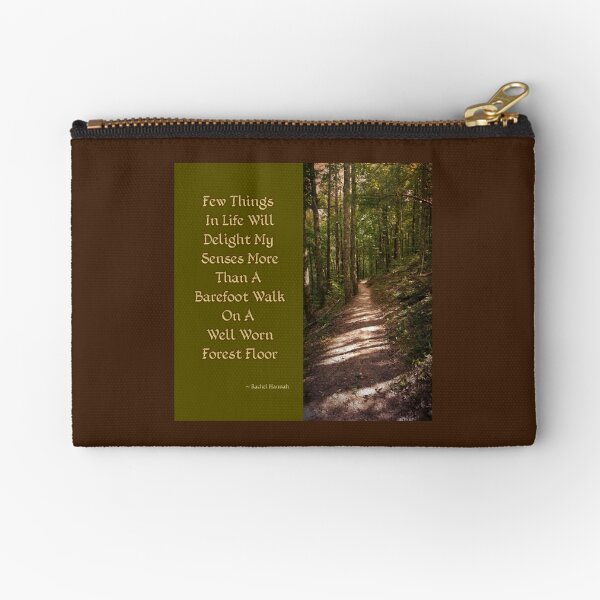Barefoot Quote Zipper Pouch