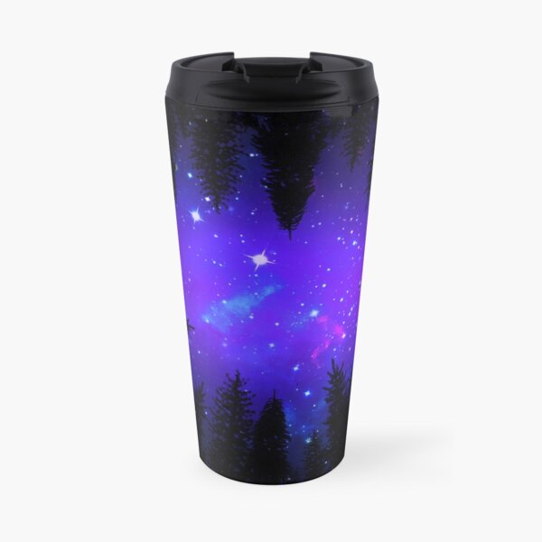 Magical Forest Galaxy Night Sky Travel Mug
