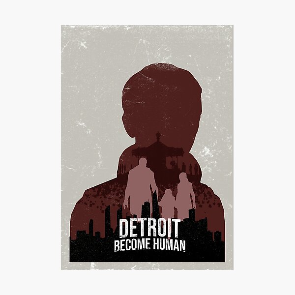 Item preview, Detroit: Become Human Vintage Poster (Kara) designed and sold by hvixian designs.