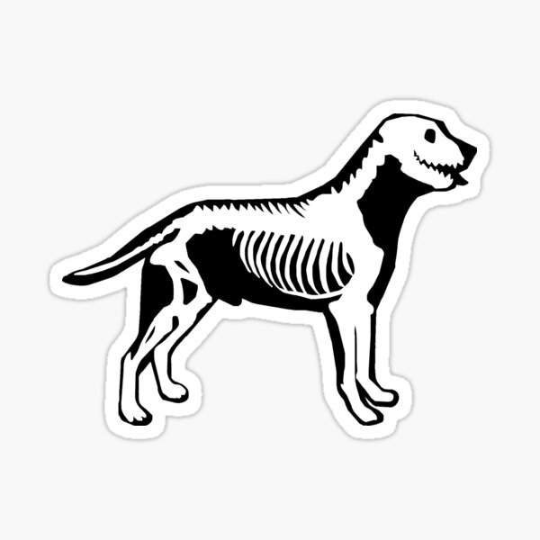 Vista previa del artículo con la obra «perro de rayos x», diseñado y vendido por Rocket-To-Pluto.
