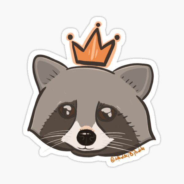 Trash Panda Vinyl Sticker – MORI by Art+Flea