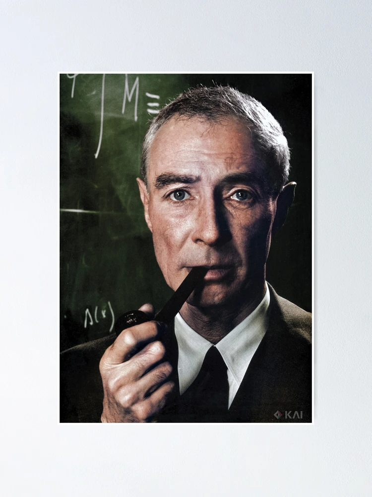 J. Robert Oppenheimer 1959 Colorized Poster for Sale by KAI-Studio