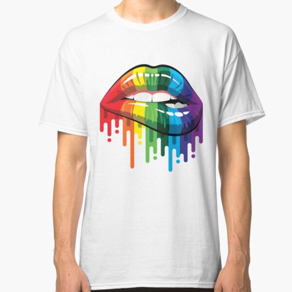 Rainbow Lips Classic T-Shirt