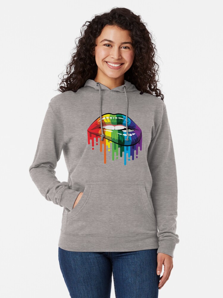 Rainbow best sale lips hoodie