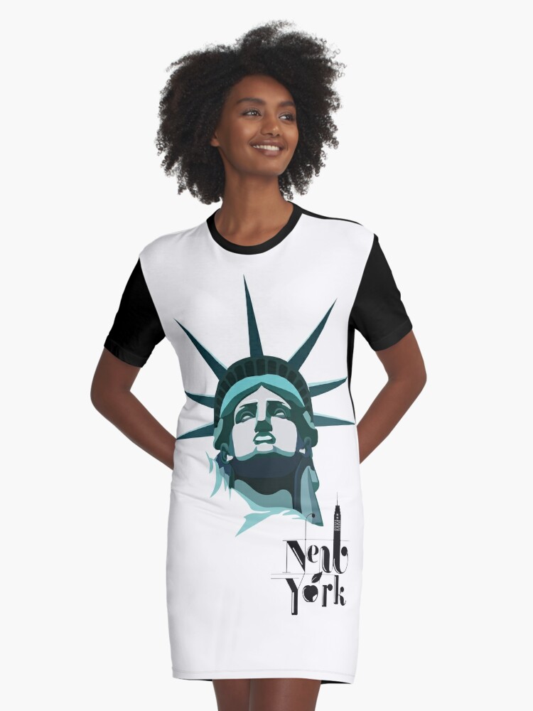 statue of liberty,New York City,United States print t-shirt,Wall