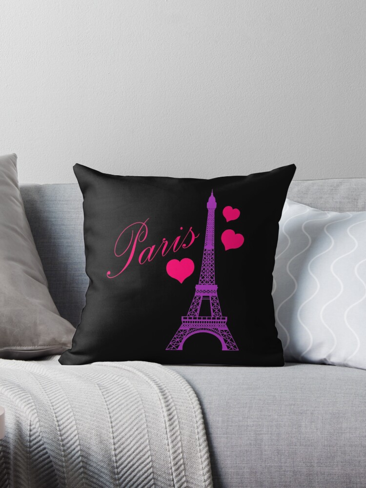 Eiffel tower outlet throw pillows