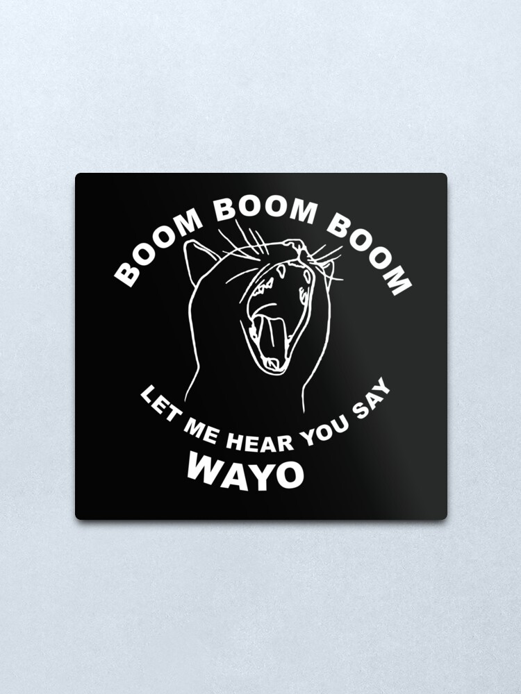 Boom Boom Now Let Me Hear You Say Wayo Cat