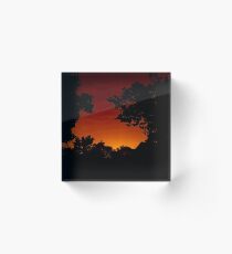 Red Skies Acrylic Block