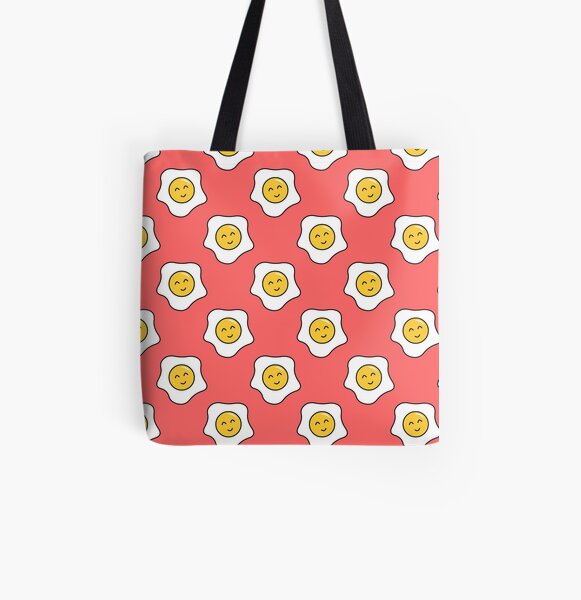 Happy Eggy All Over Print Tote Bag