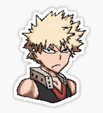 Pixel Bakugo Sticker
