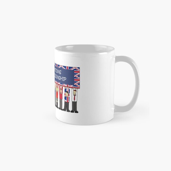 UK Citizenship Congratulations Cartoon Group of People Classic Mug