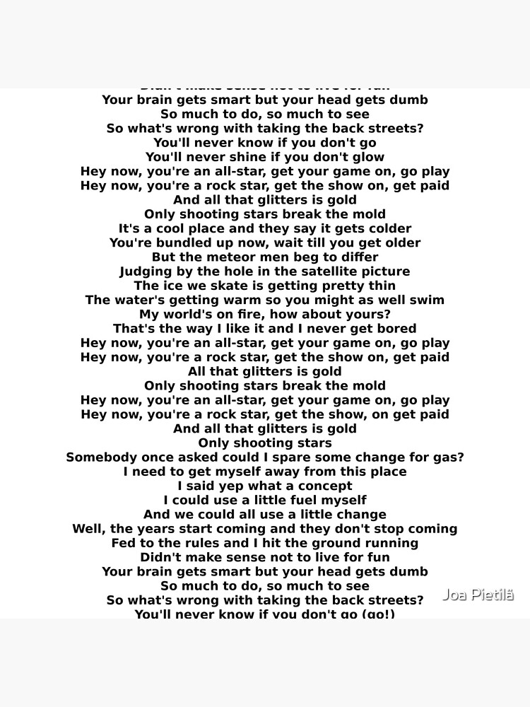 Smash Mouth – All Star Lyrics