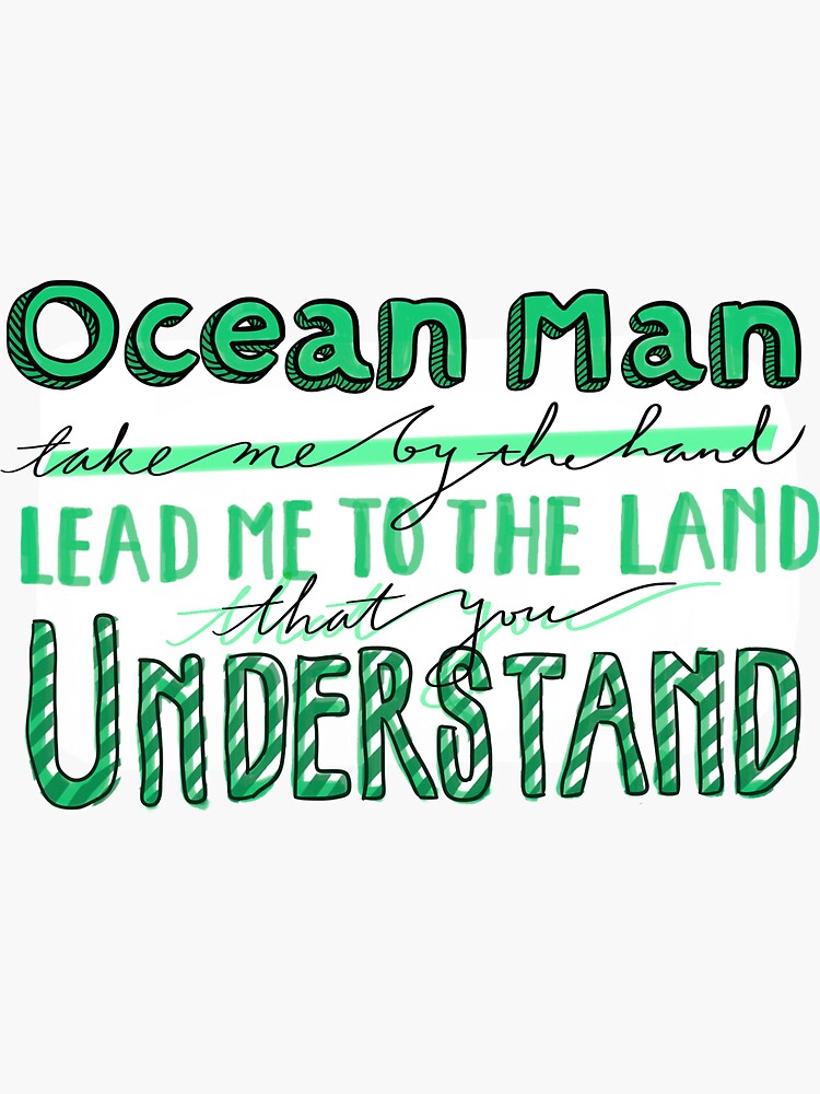 Thumbnail 3 of 3, Sticker, Ocean Man designed and sold by Jimmies.