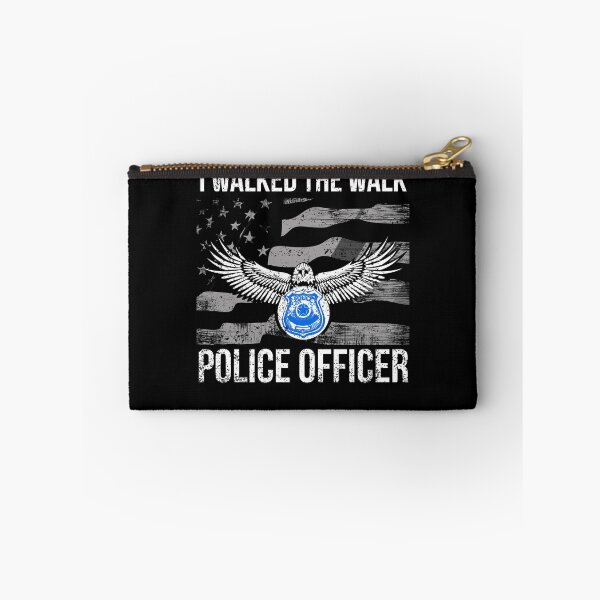 Artikelvorschau, Ich ging das Walk Flag Police T Shirt mit Abzeichen entworfen und verkauft von shoppzee.