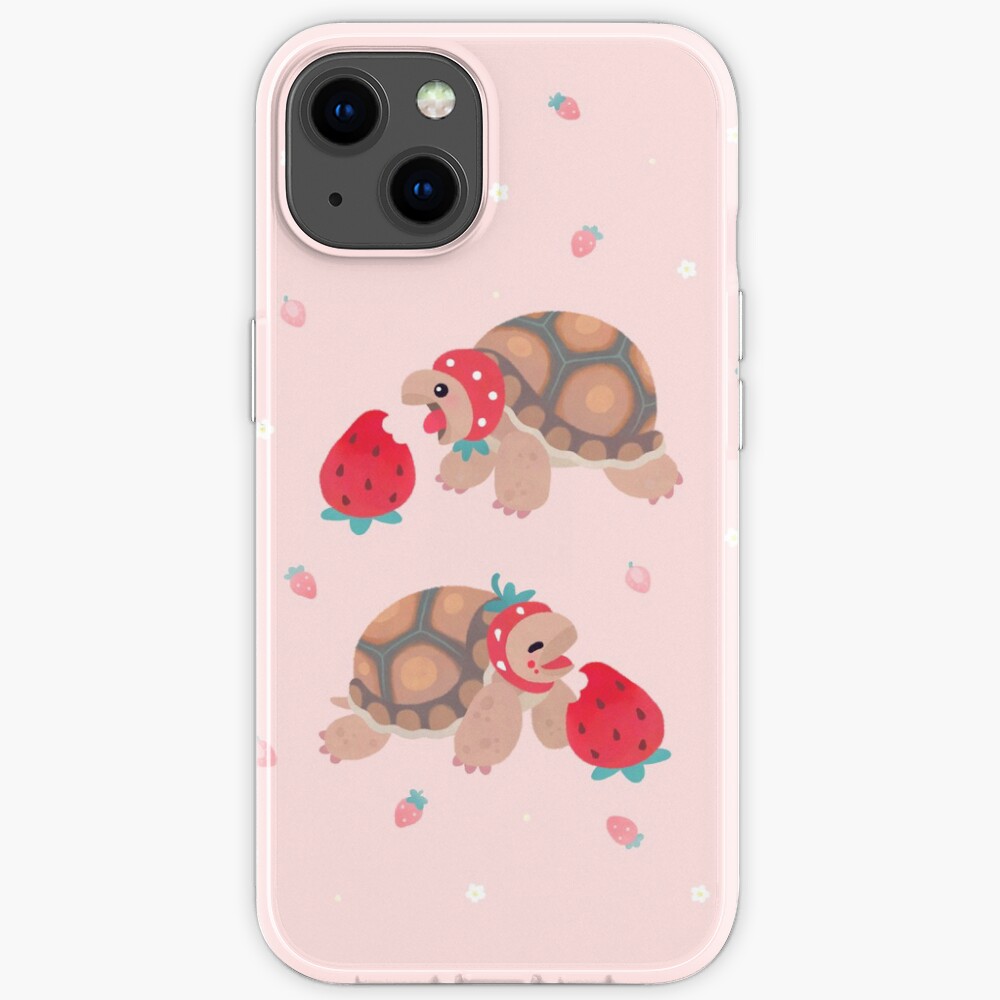 Tortoises love strawberries iPhone Case