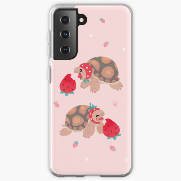 Tortoises love strawberries Samsung Galaxy Soft Case