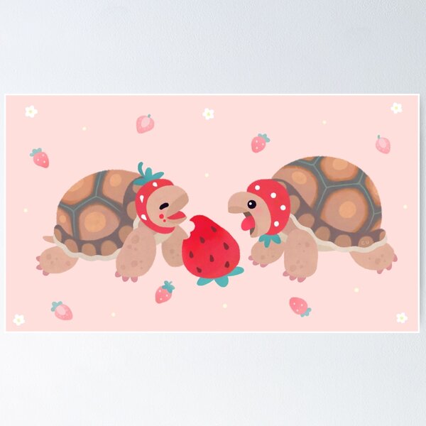 Item preview, Tortoises love strawberries designed and sold by pikaole.