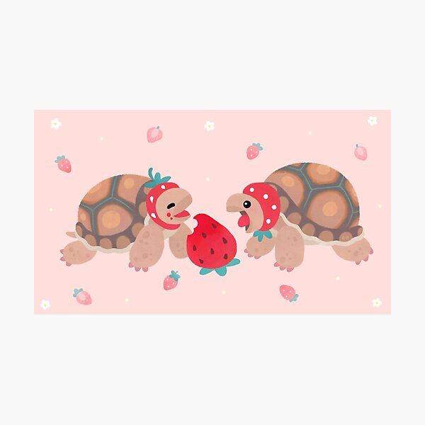 Artikel-Vorschau von Schildkröten lieben Erdbeeren, designt und verkauft von pikaole.