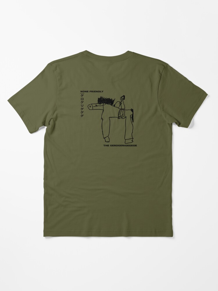 The Gerogerigegege | ゲロゲリゲゲゲ - NONE FRIENDLY Essential T-Shirt for Sale by  Armed | Redbubble