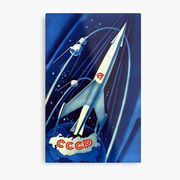 CCCP Space Poster Metal Print