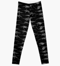 Legging Lagartos de pescado negro