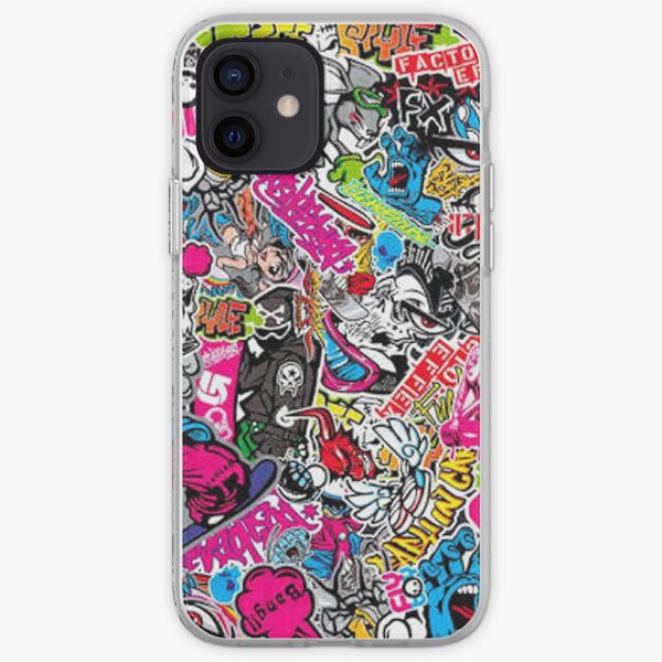 StickerBomb fun iPhone Soft Case