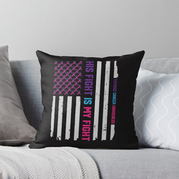 Item preview, Patriotic American Flag Thyroid Cancer Awareness designed and sold by mrsmitful.