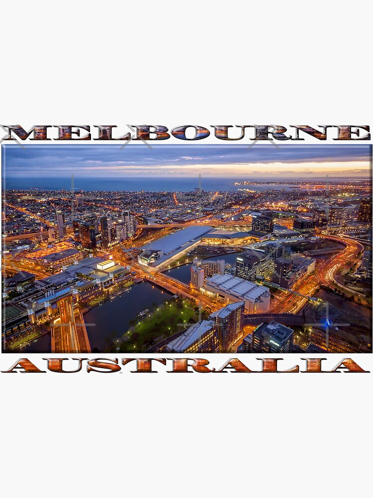 Stunning Melbourne (widescreen poster on white) by RayW