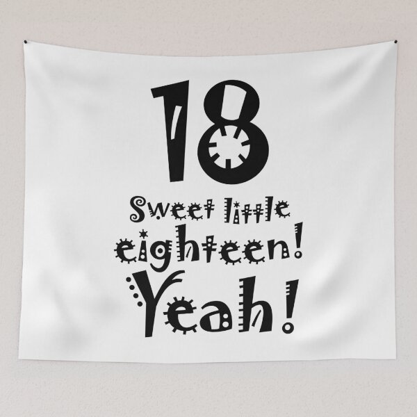Item preview, Sweet little eighteen! Yeah! 18th birthday designed and sold by Helen-Storm.
