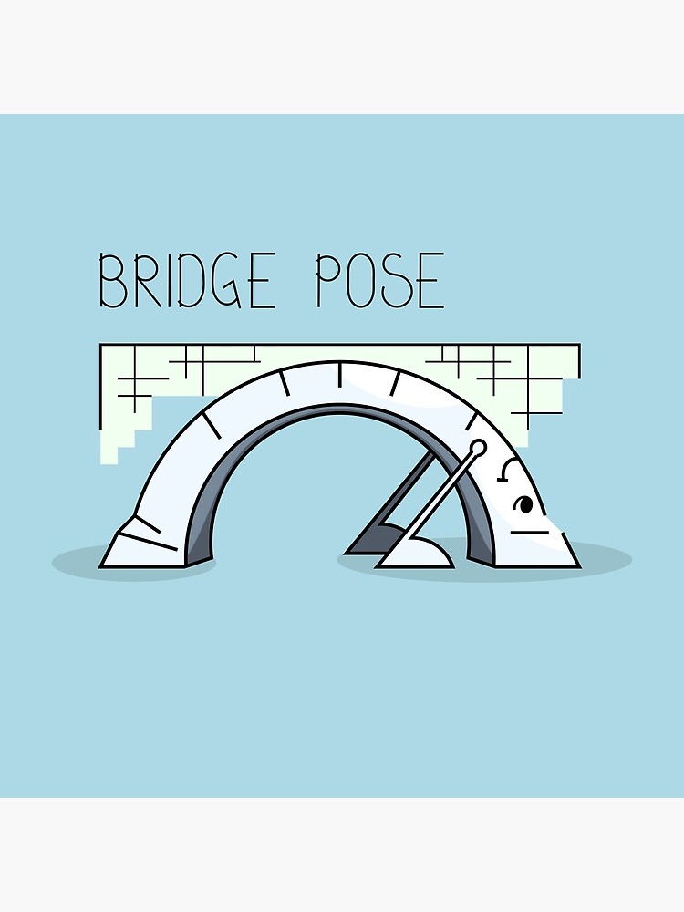Clip art of Yoga Bridge Pose free image download