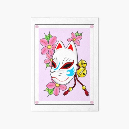 Wandbilder Kitsune Mask Redbubble