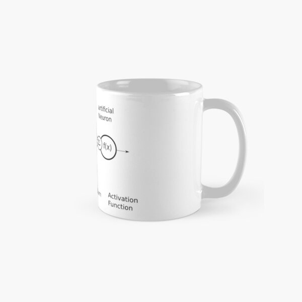 Artificial Neuron, A.I., Deep Learning, AI, Neural Network, Artificial Intelligence Classic Mug