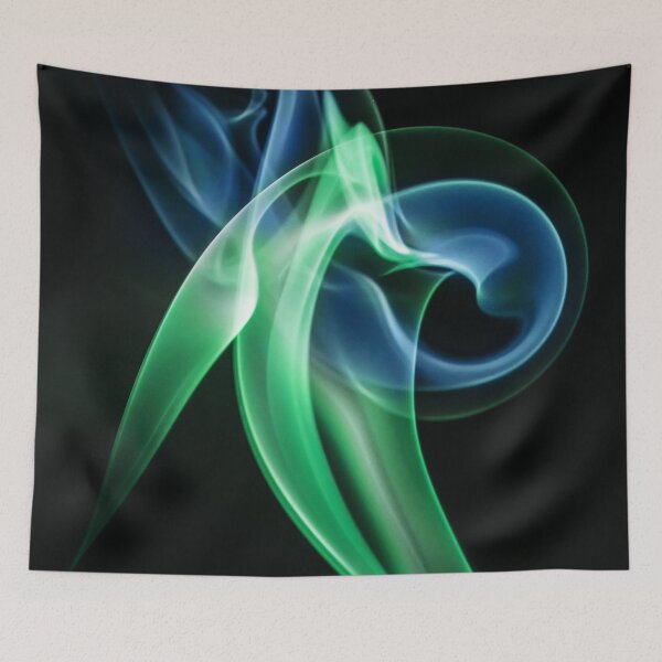 Item preview, Smoke swirls in blue and green designed and sold by JBlaminsky.