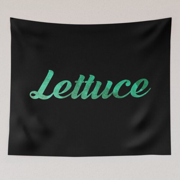 Item preview, lettuce food vegetable watercolor typography designed and sold by untagged-shop.