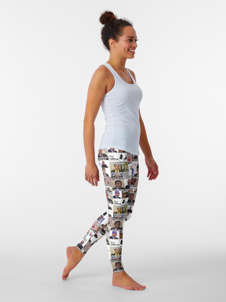 Alternate view of The Office US Montage, Dwighst Schute, Michael Scott, Gifts, Collage Leggings