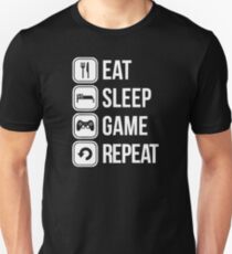 eat sleep game repeat Unisex T-Shirt