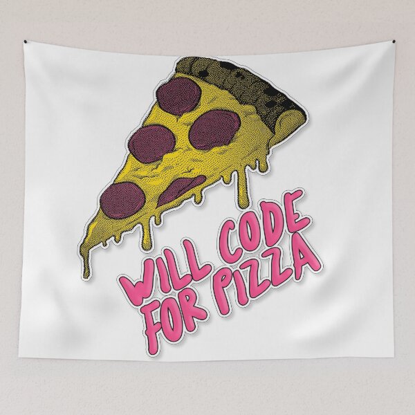 Item preview, Will Code For Pizza - Geek/Nerd Gift designed and sold by AestheticNow.