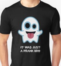 Halloween T-Shirt Grafikdesign "It was just a prank bro" Slim Fit T-Shirt