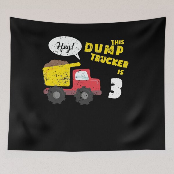Item preview, 3rd Birthday Shirt Toddler Kids Dump Truck Shirt (1) designed and sold by shoppzee.