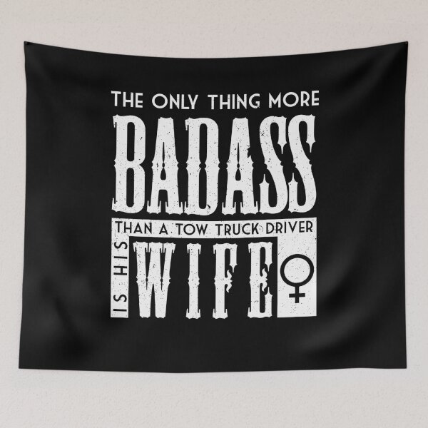 Item preview, Badass Tow Truck Driver WIfe Shirt Tow Truck Driver Gift designed and sold by shoppzee.
