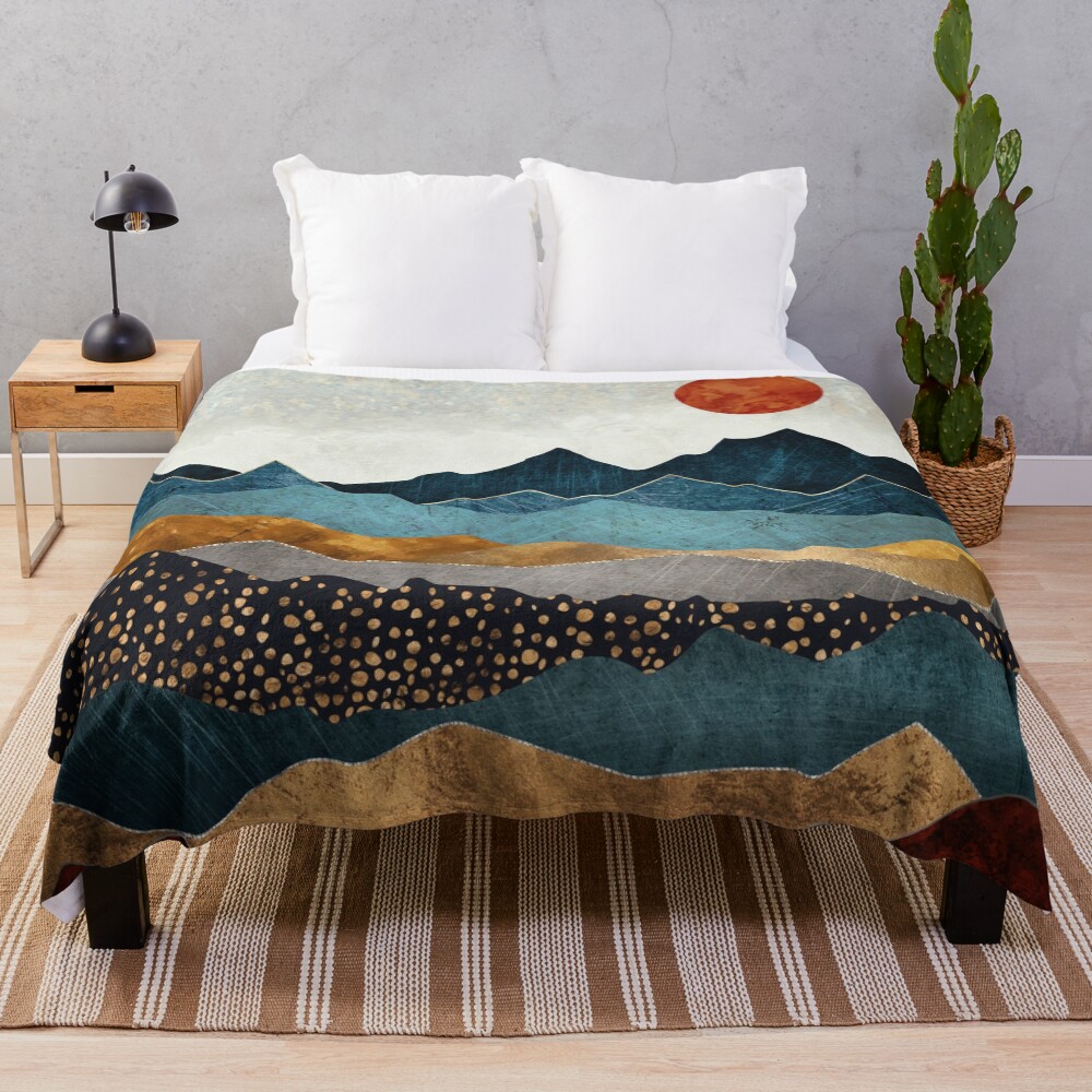 Amber Dusk Throw Blanket