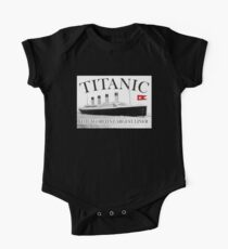 TITANIC, RMS Titanic, Kreuzfahrt, Schiff, Katastrophe Baby Body Kurzarm