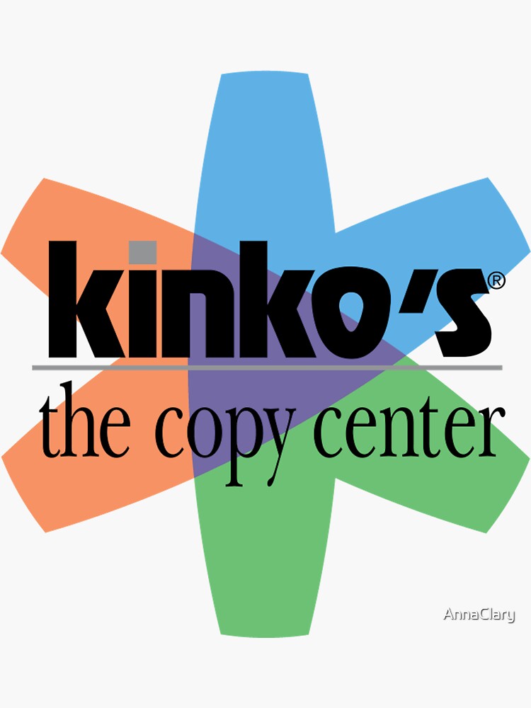 "Kinko's 2000s Printing Center" Sticker for Sale by AnnaClary Redbubble