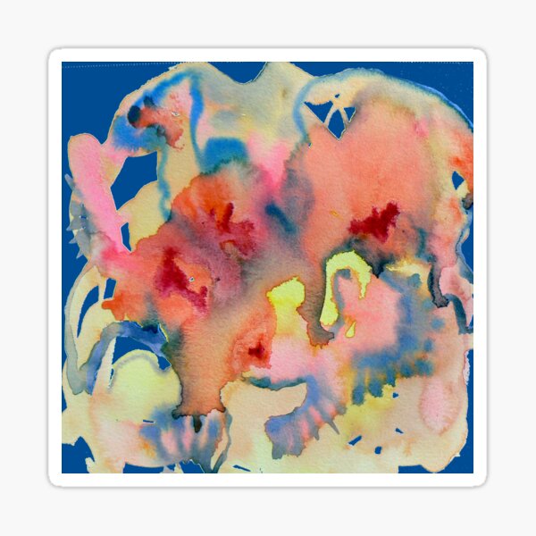 Watercolor for Lisa, abstract Sticker