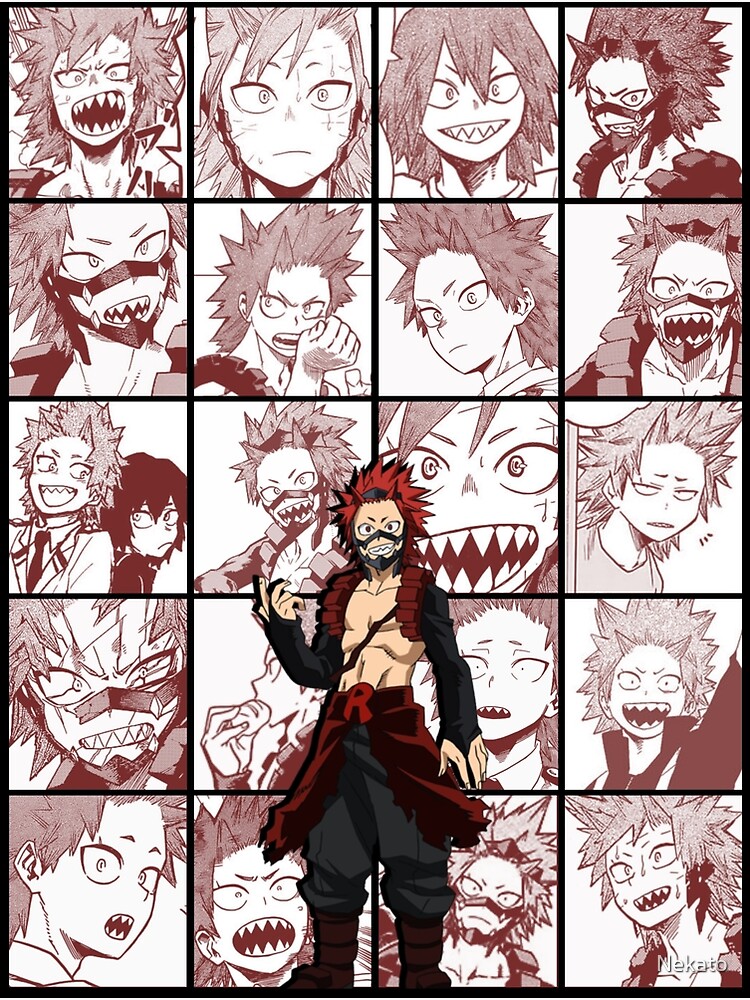 "Kirishima Eijiro Collage " Poster by Nekato Redbubble