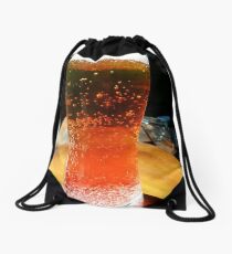 Energy, beer, colors, macro, drink, photography Drawstring Bag
