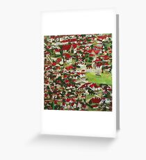 Red roofs Greeting Card
